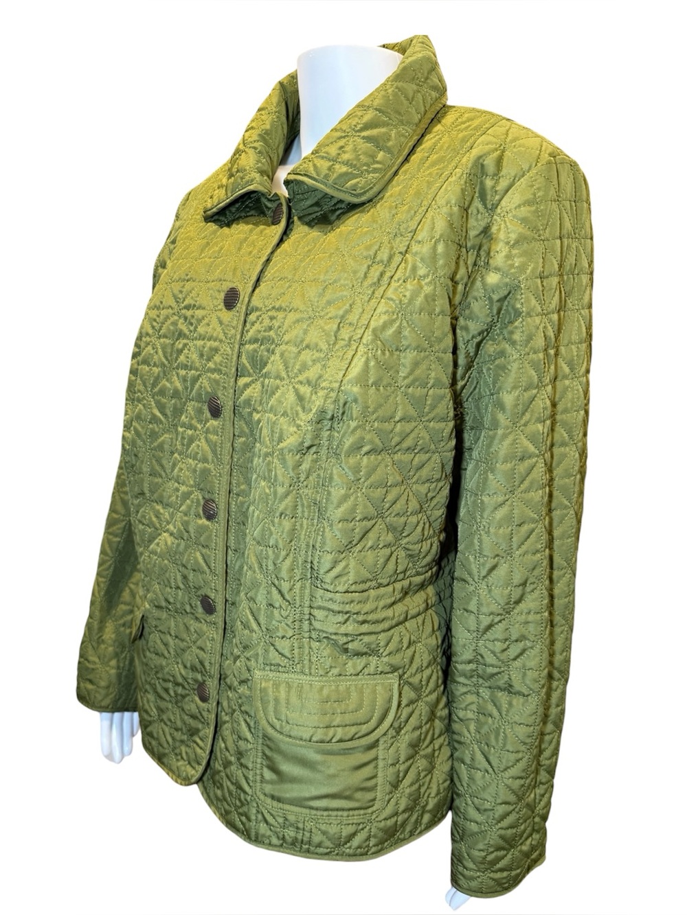 Laura Ashley Green Quilted Jacket 2X